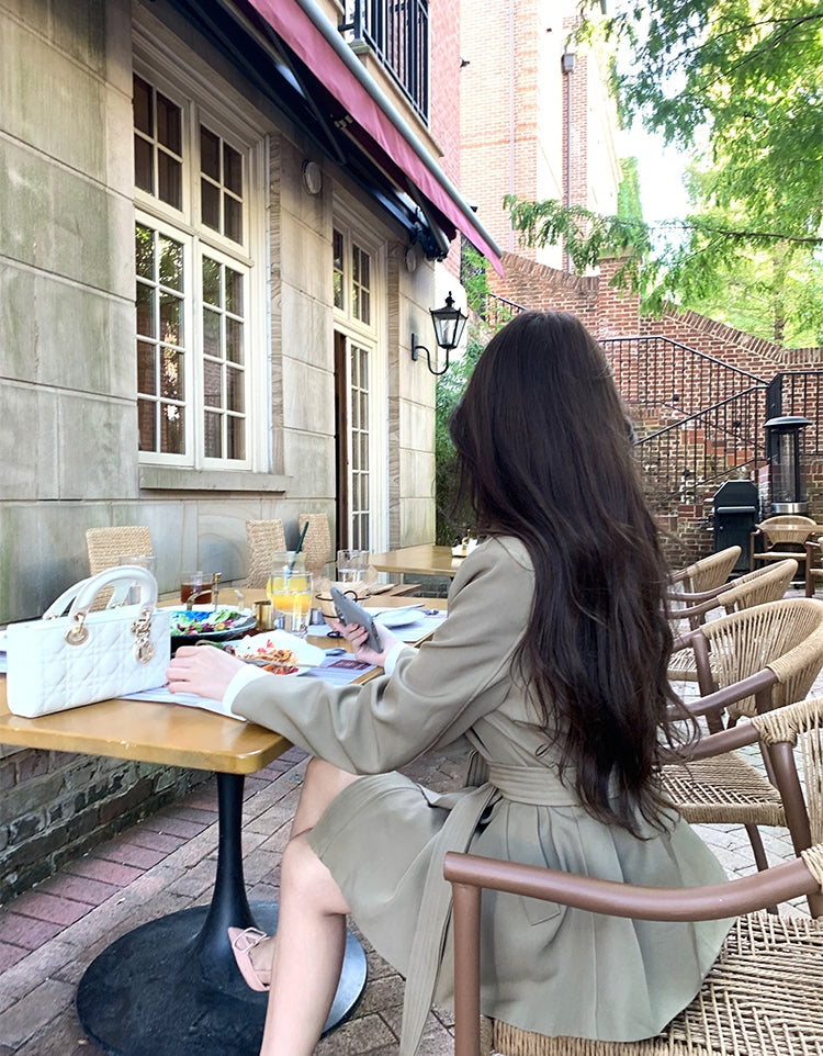 Elegant Mid-Length Trench Coat