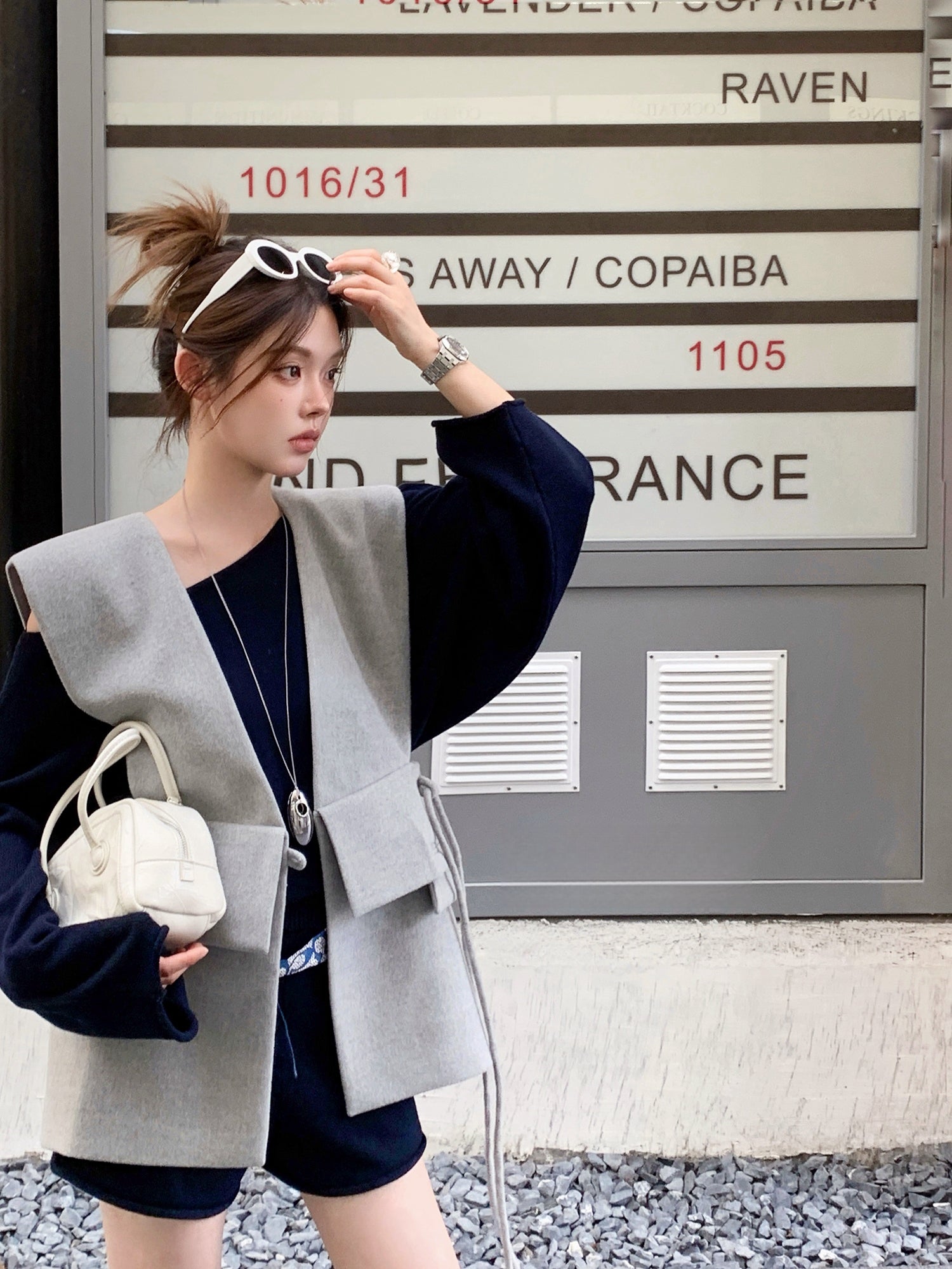 Relaxed Navy Blue Two-Piece Set &amp;nbsp;