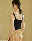 Vintage Square Neck Built-in Cup Camisole