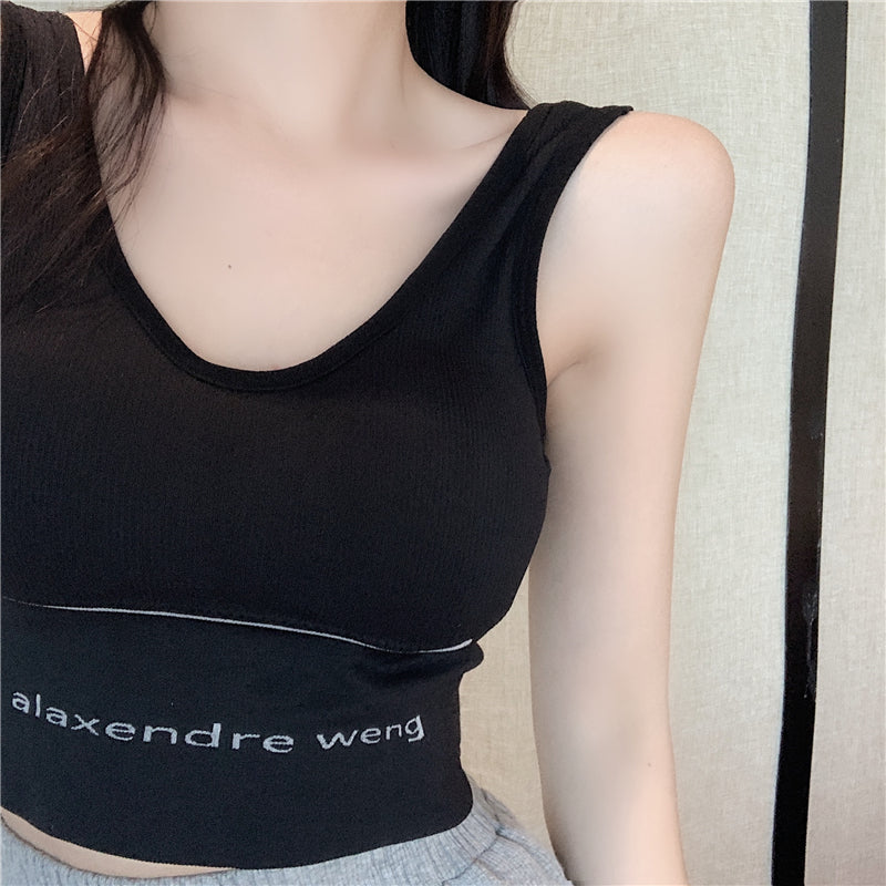 U-Back Base Vest with letters