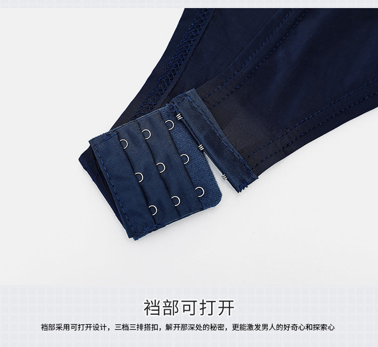 One-Piece Semi-transparent Student Sexy Underwear (With Student Socks)