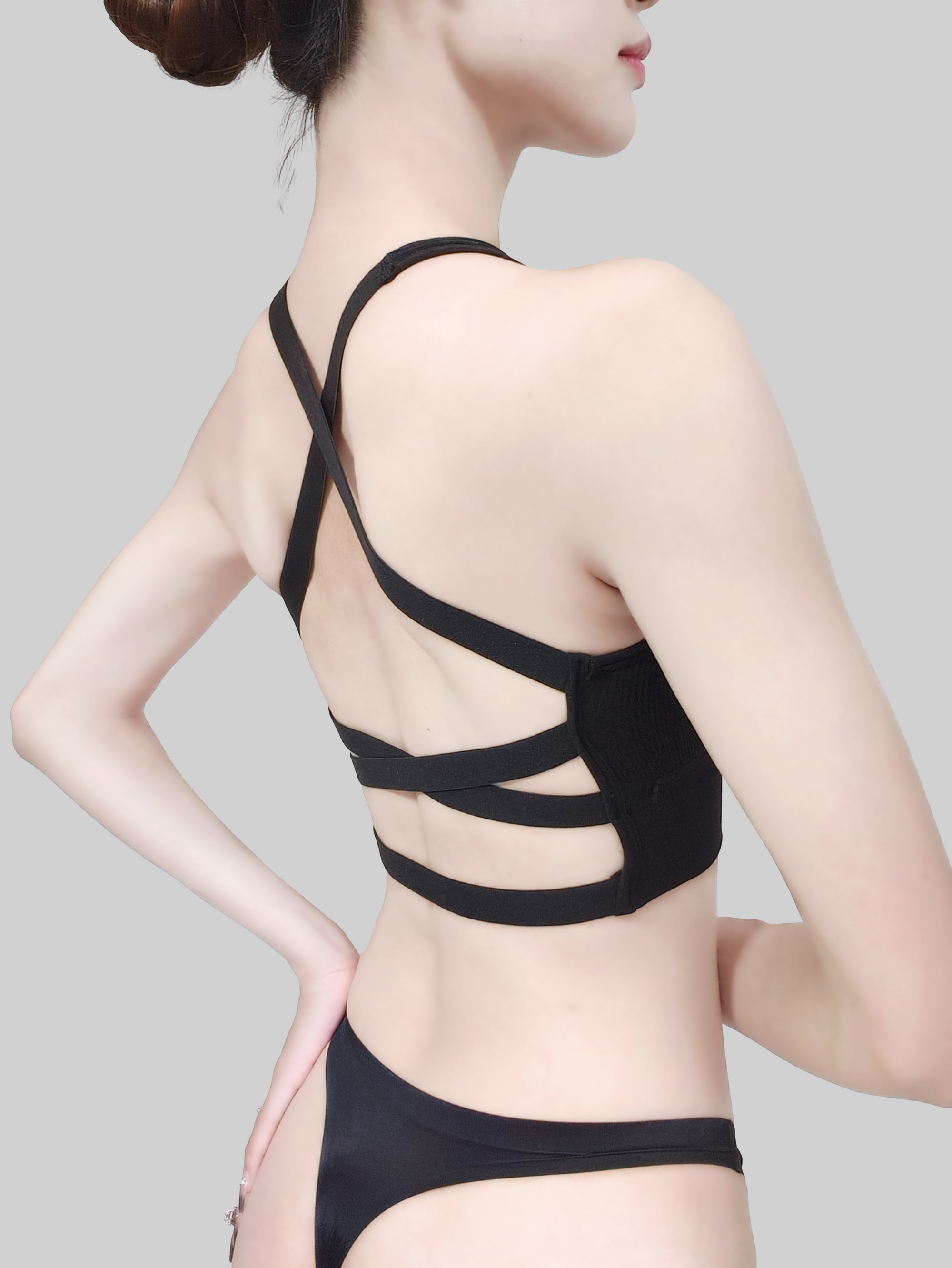 Sensual Cross-Back Built-In Padded Tank Top