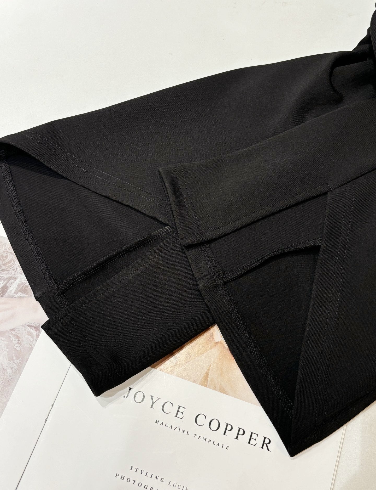 Annual Favorite Upgraded Side-Slit Black Pants