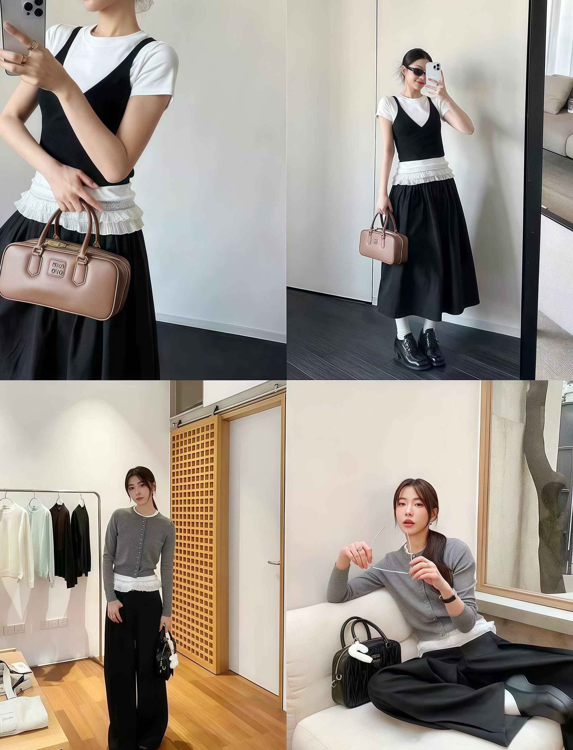 Japan EGG Lace Panel Shoulder Tee