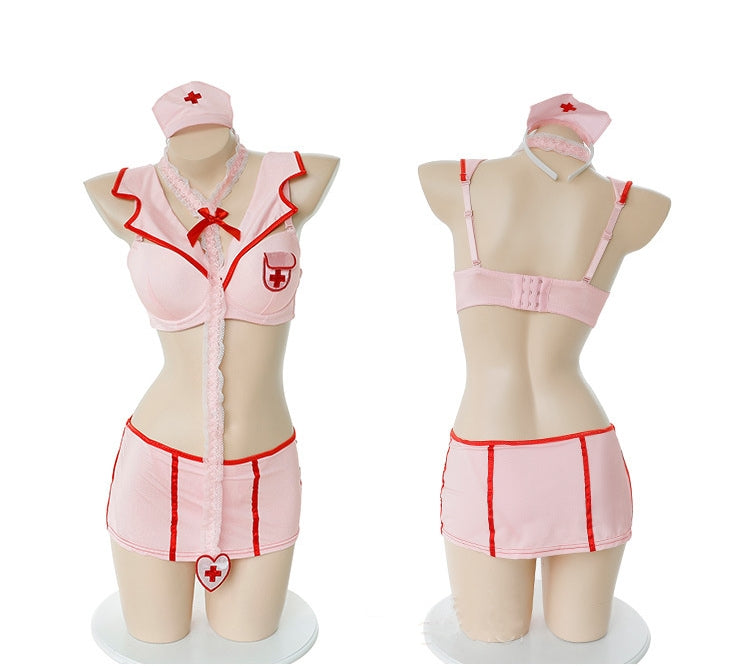 Underwire Push-Up Gentle Pink Nurse Bra