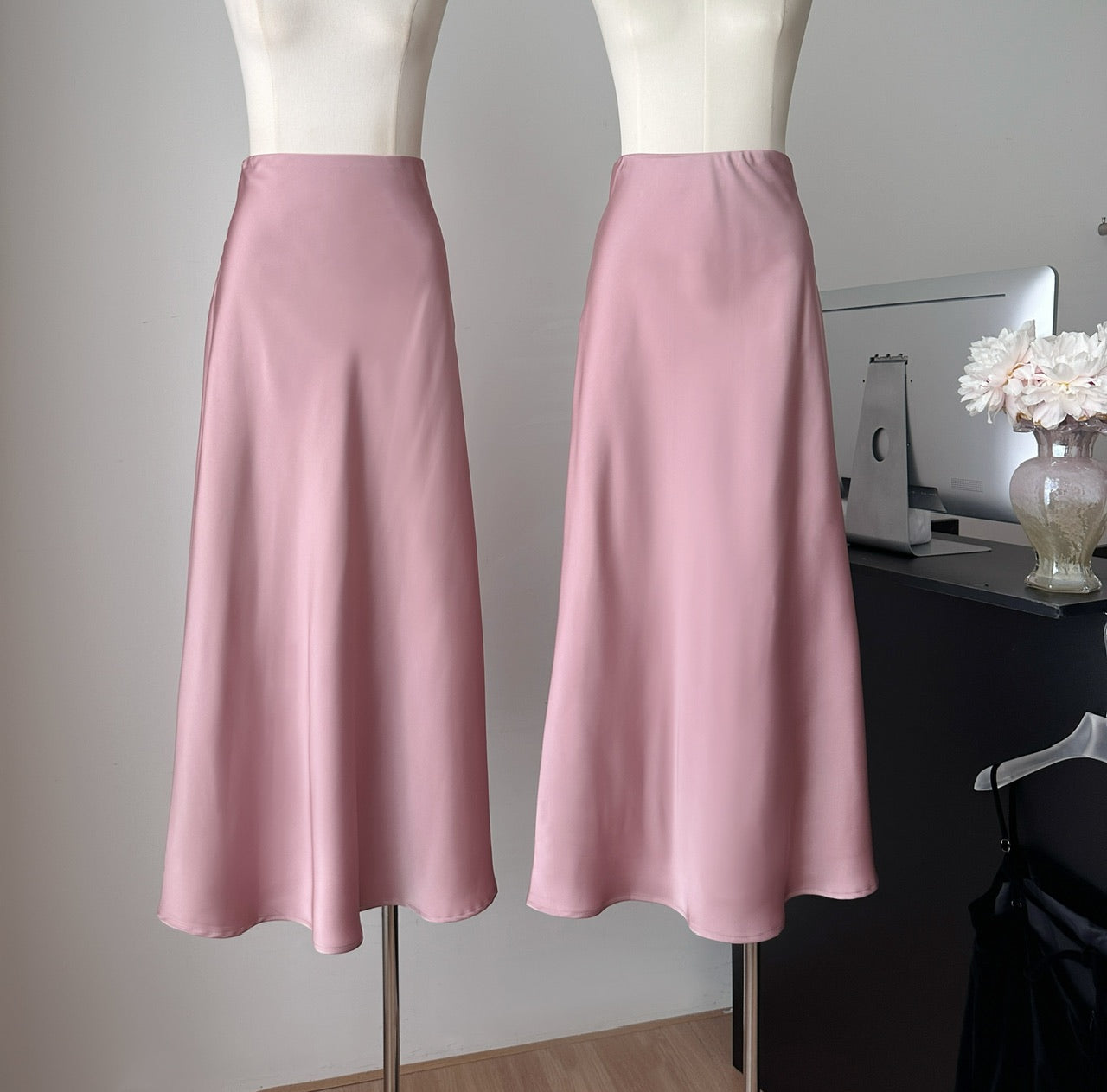 Must-Have Tie-Strap Camisole + Acetate Satin Mermaid Skirt