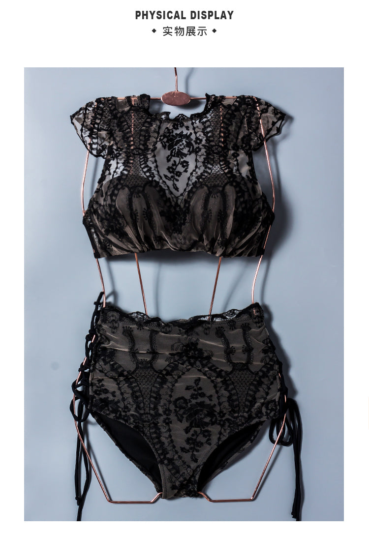 Luxury Sexy Back Embroidered Swimsuit