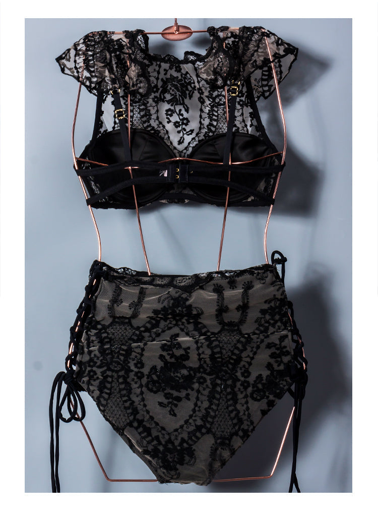 Luxury Sexy Back Embroidered Swimsuit