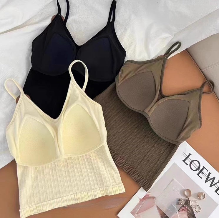 Textured High Elastic With Coaster Camisole