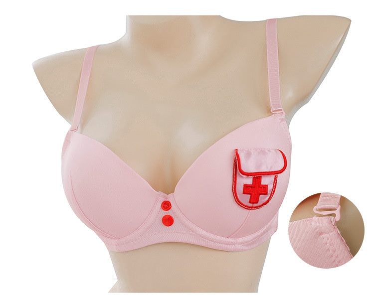 Underwire Push-Up Gentle Pink Nurse Bra