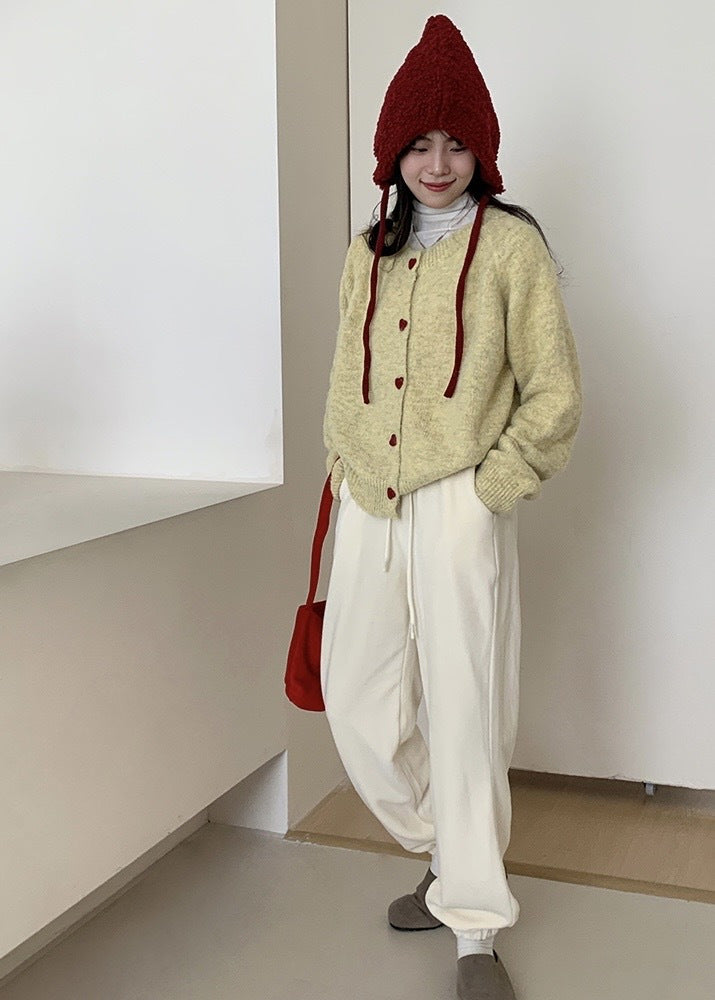 One-piece sherpa-lined jogger sweatpants