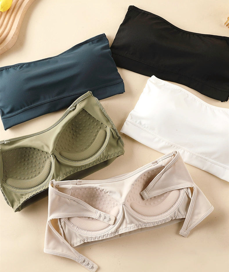 Seamless Strapless Bralette with Bare Sensation and Non-Slip Design