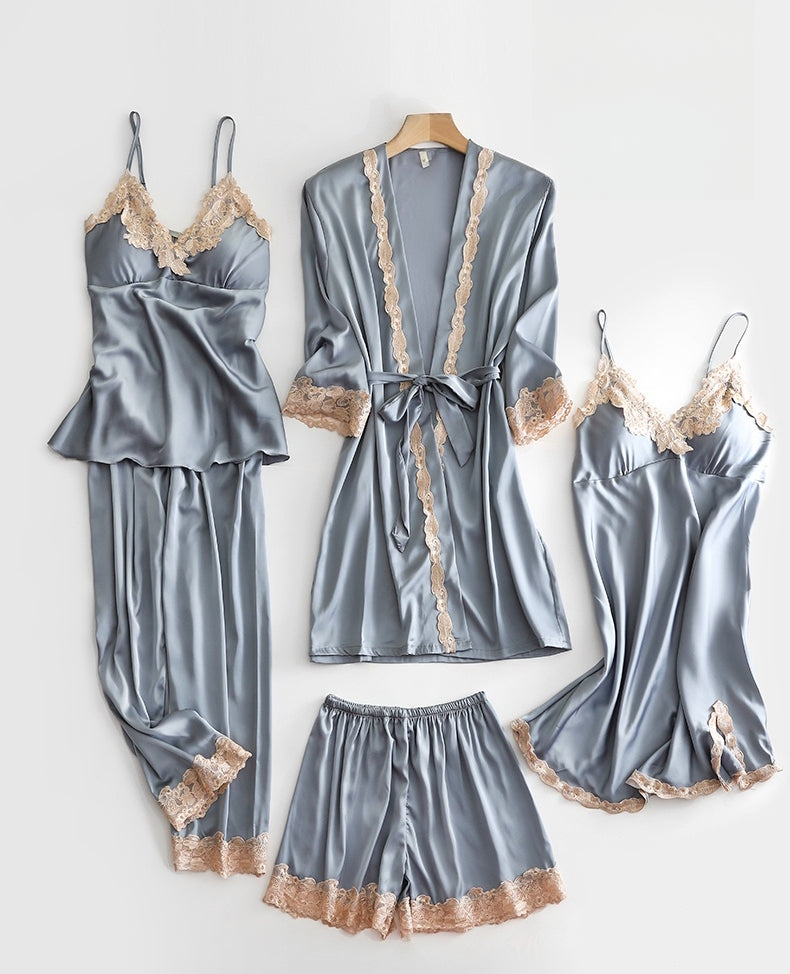 Five-Piece Sleepwear Set Suitable for All Seasons