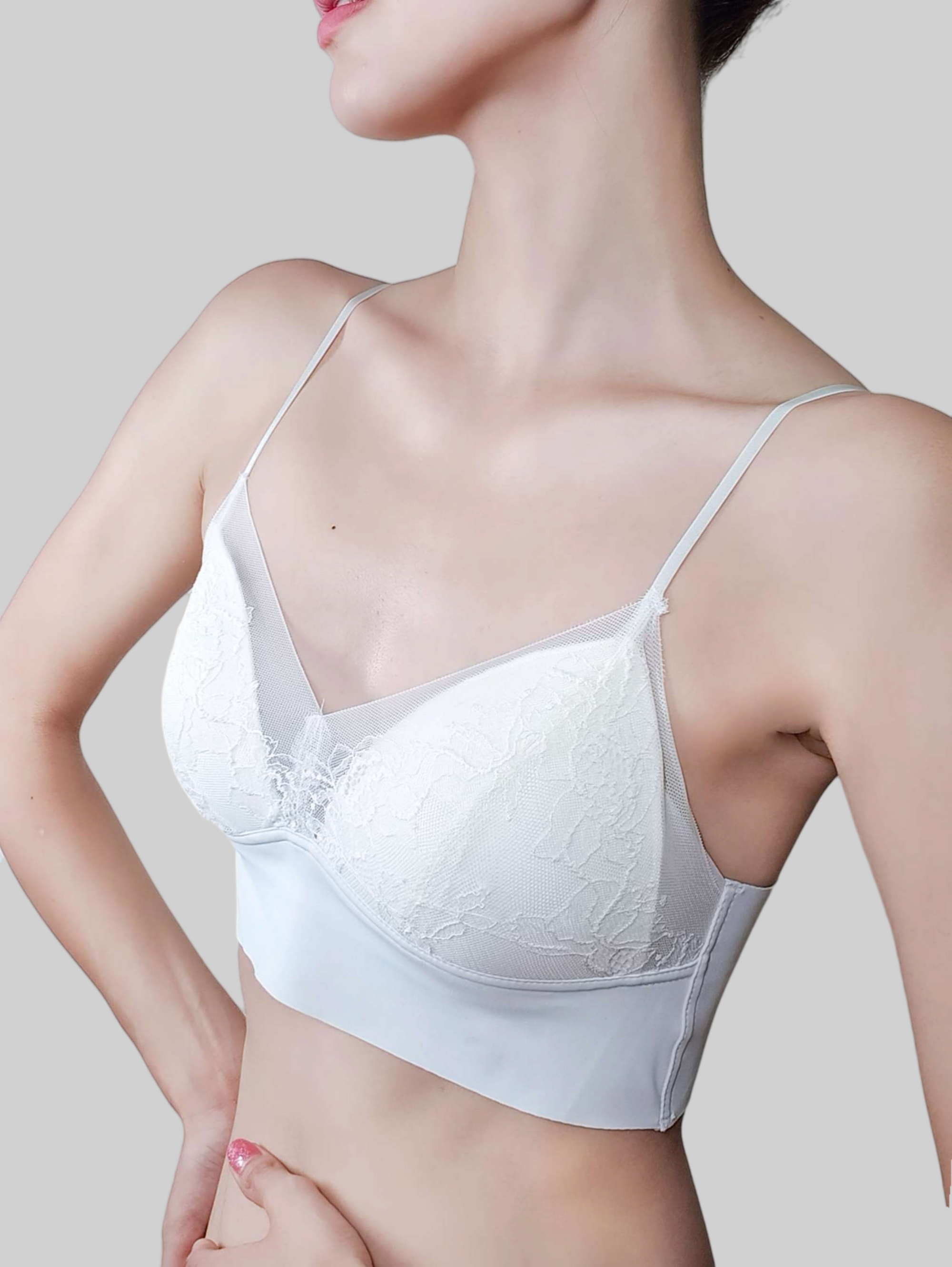 法式蕾丝乳胶棉文胸