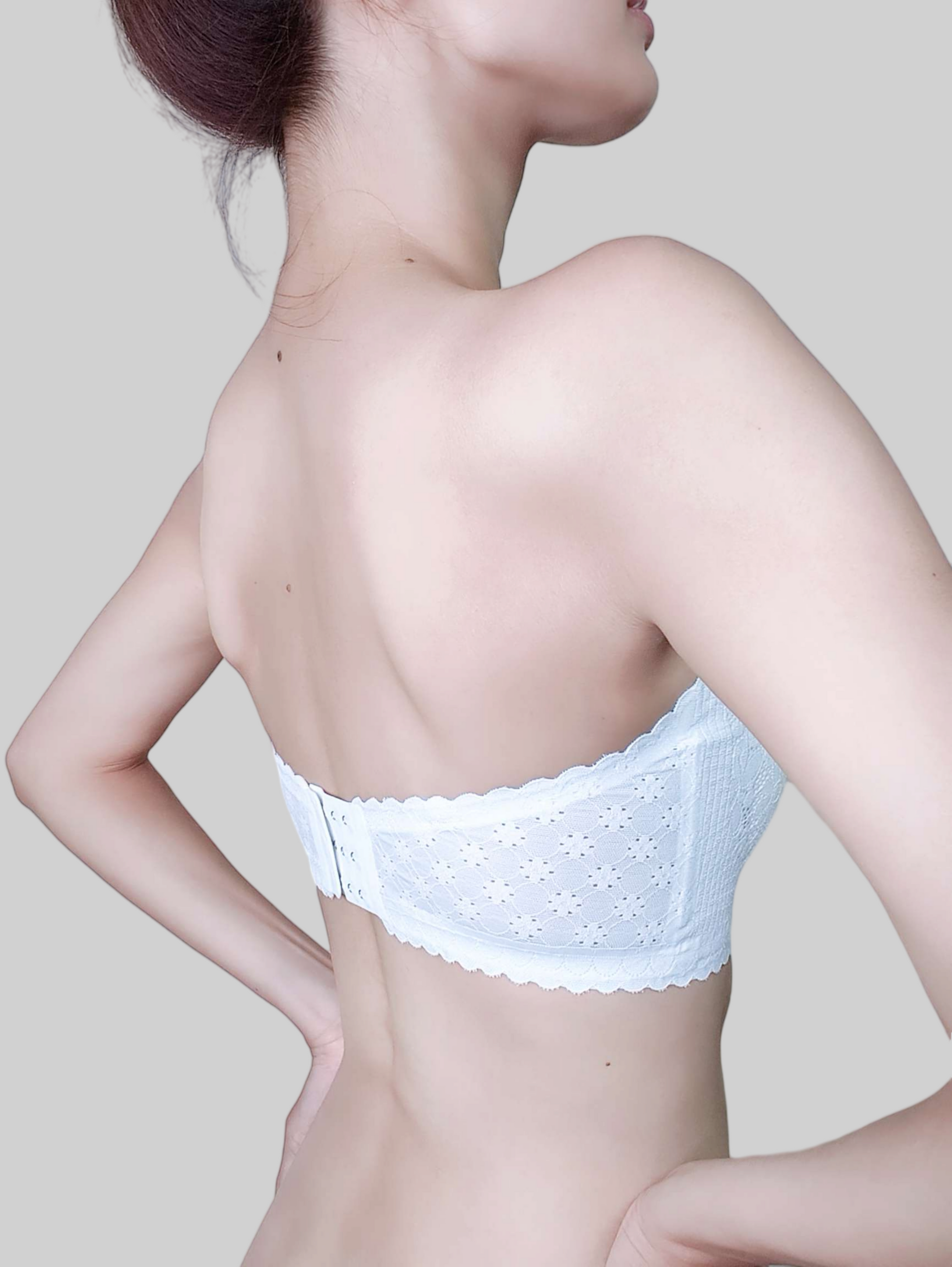 Invisible, Anti-Slip, Wire-Free Bandeau Bra