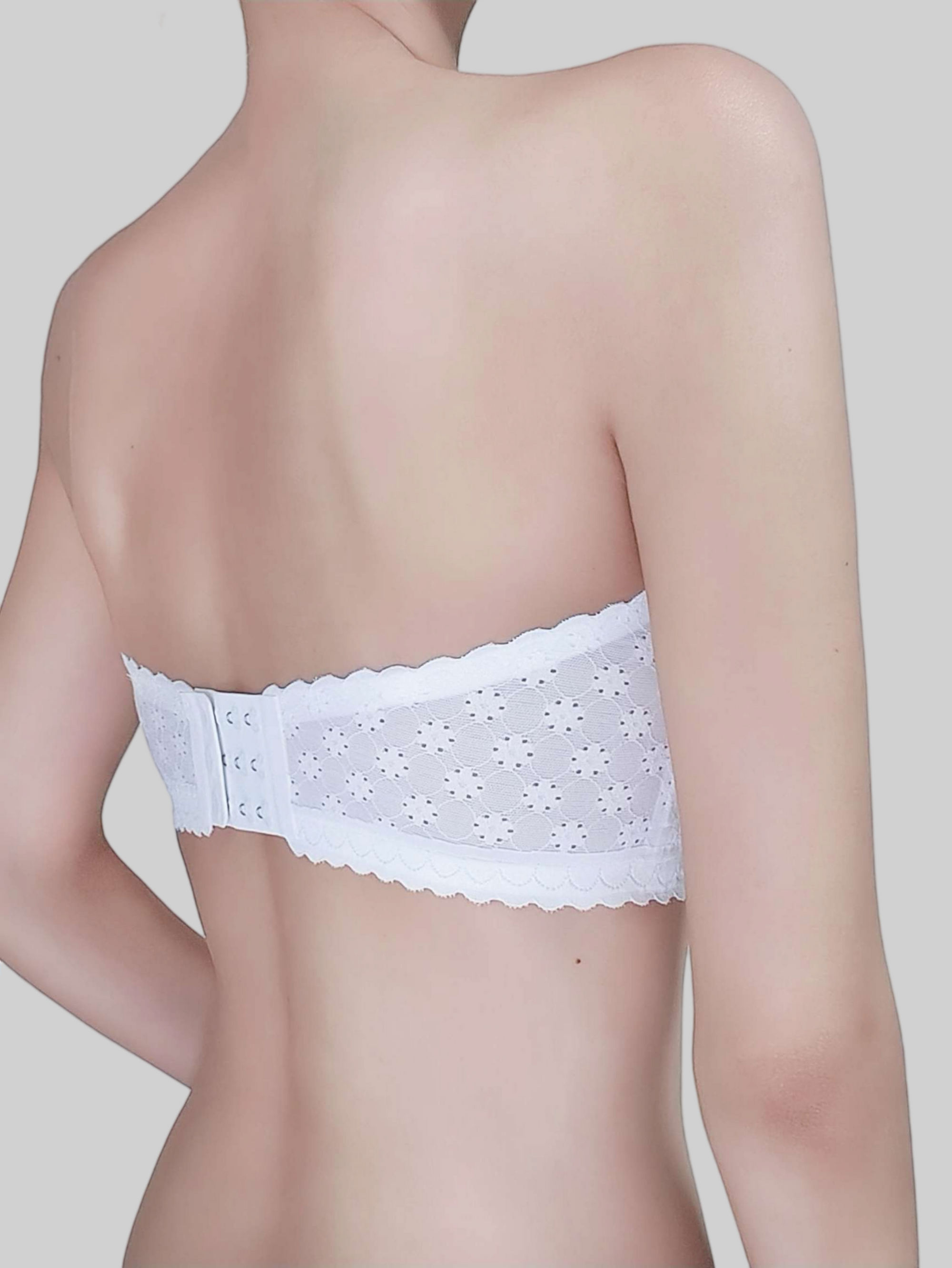 Invisible, Anti-Slip, Wire-Free Bandeau Bra