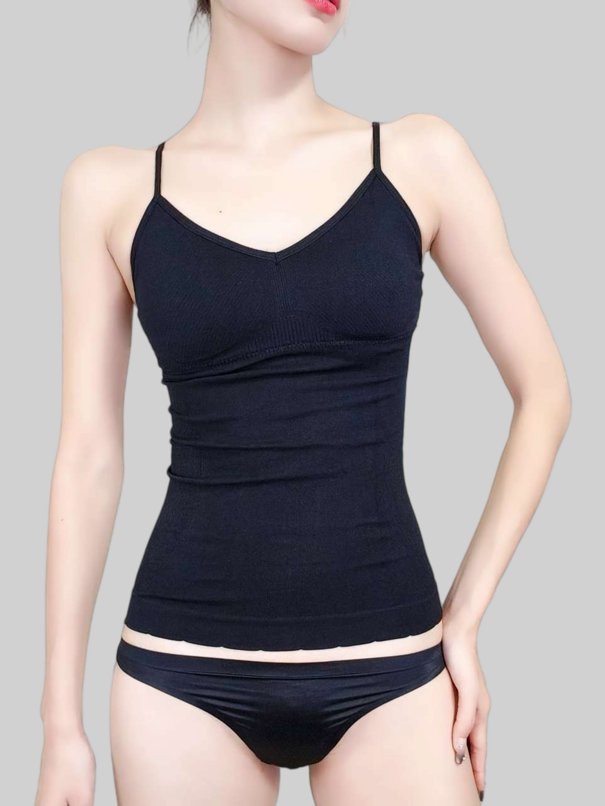 Sculpting Tank Top for Enhanced Bust and Streamlined Silhouette