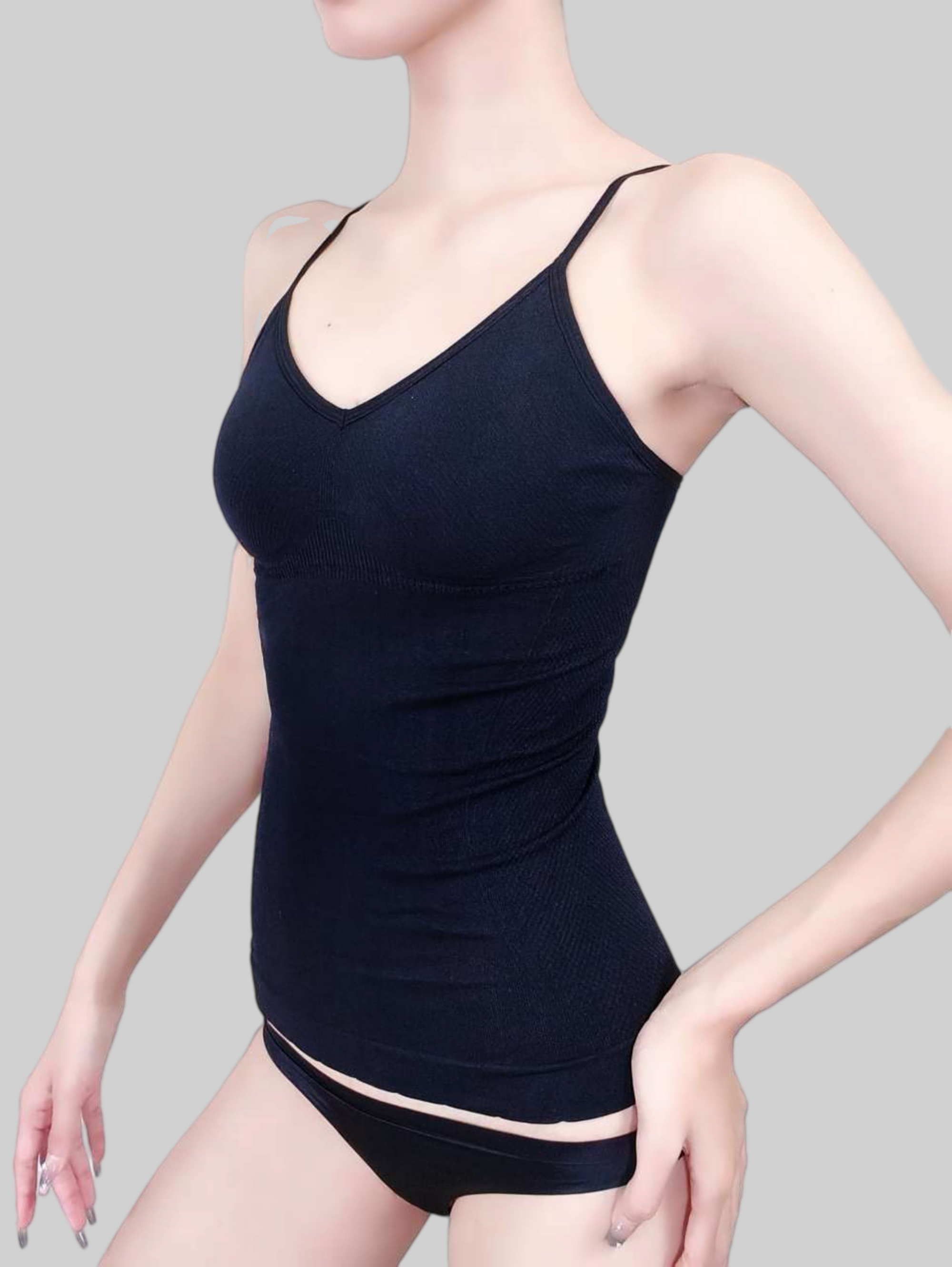 Sculpting Tank Top for Enhanced Bust and Streamlined Silhouette