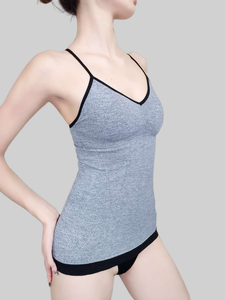 Sculpting Tank Top for Enhanced Bust and Streamlined Silhouette
