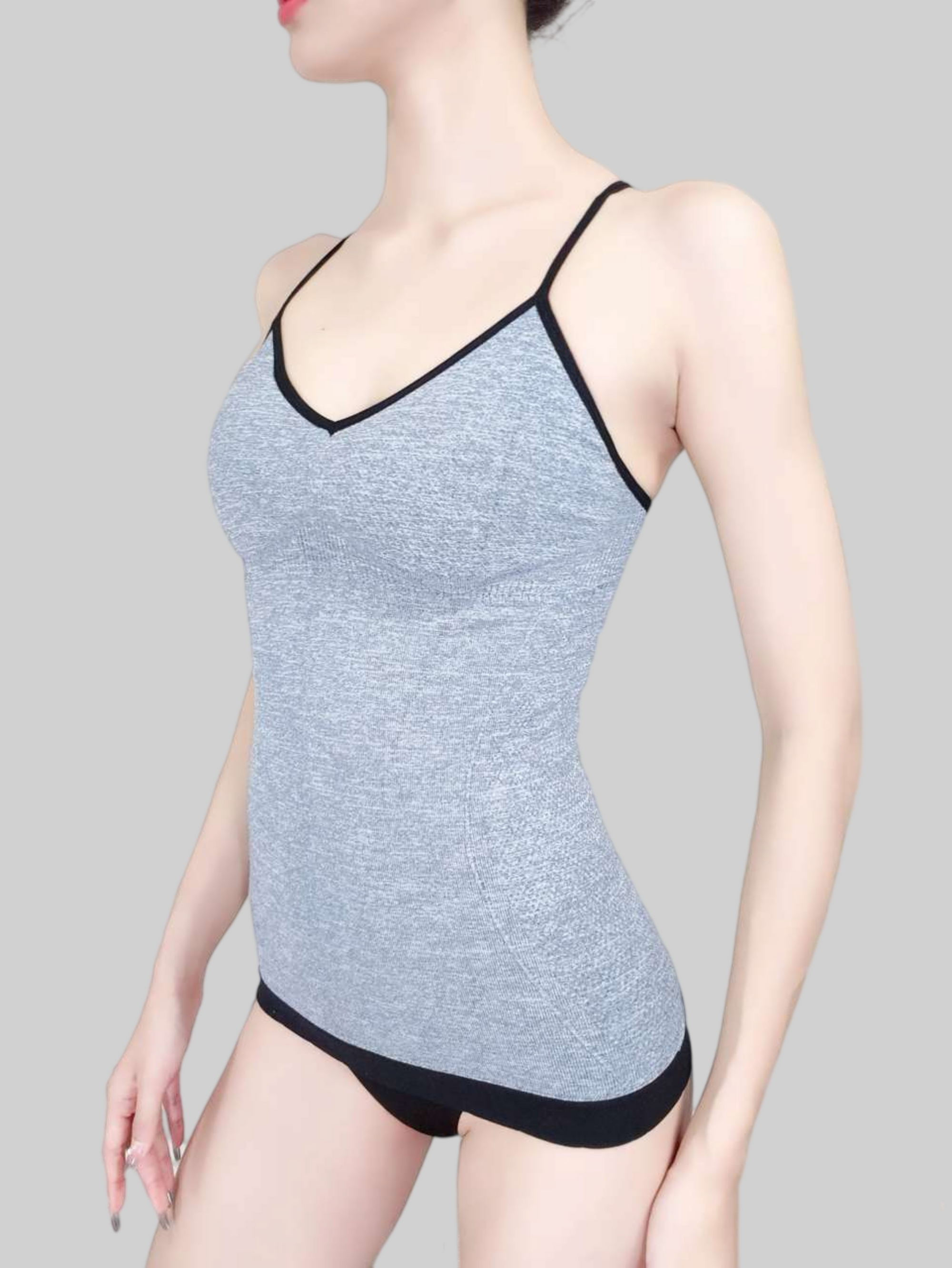 Sculpting Tank Top for Enhanced Bust and Streamlined Silhouette