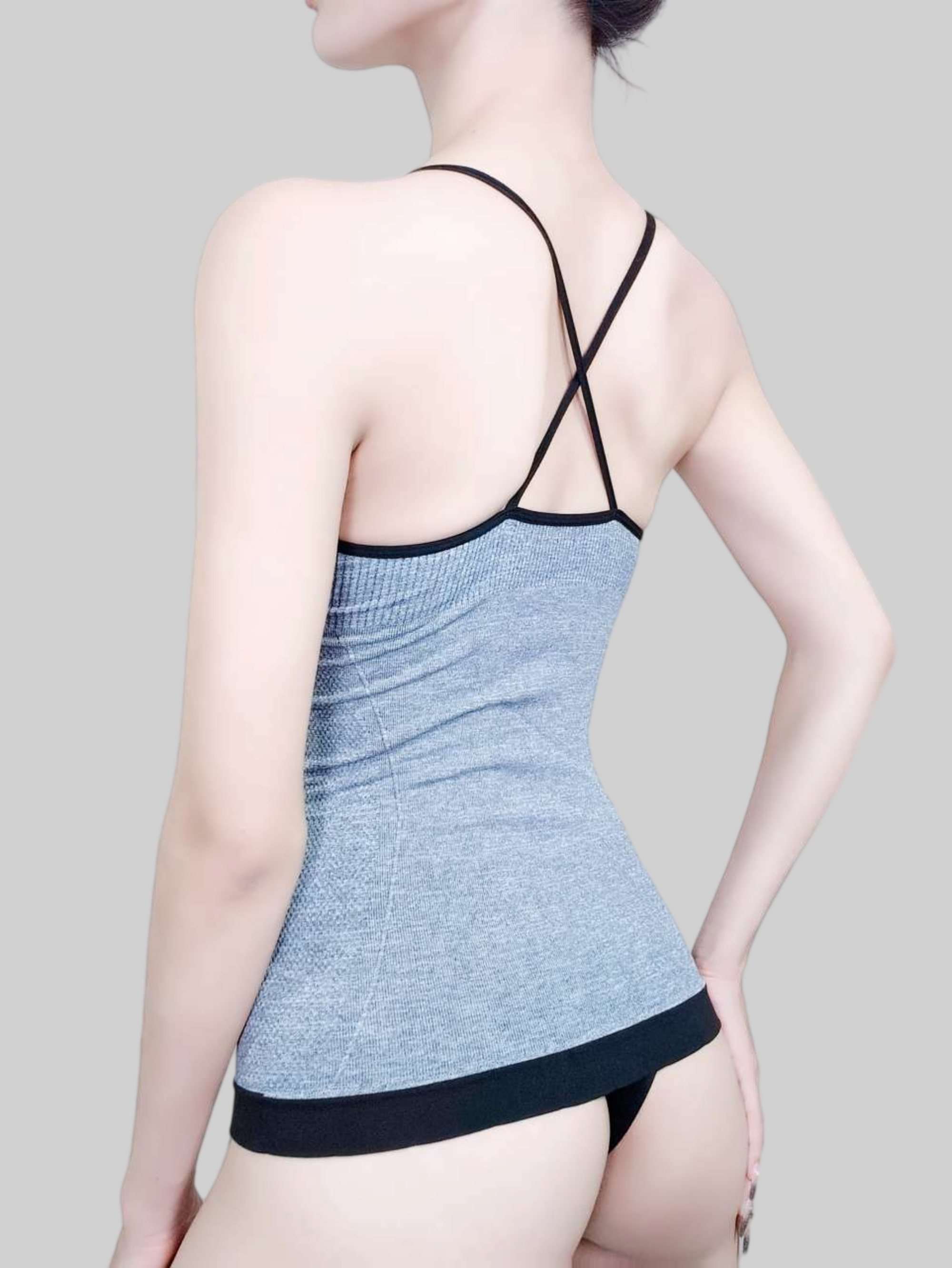 Sculpting Tank Top for Enhanced Bust and Streamlined Silhouette
