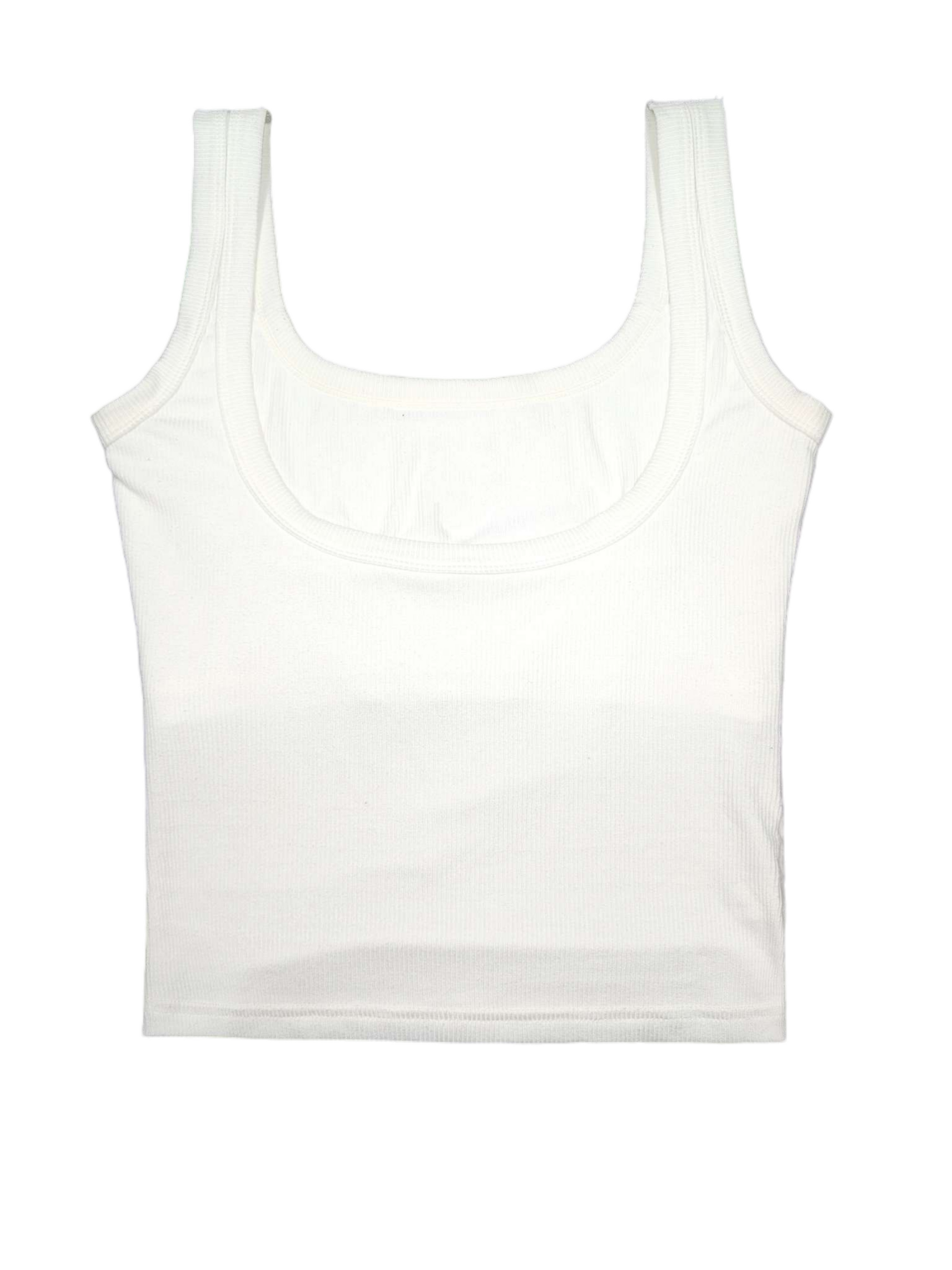 Plunging U-Back Bust-Enhancing Tank Top