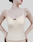 Lace Strap Camisole with Padded Bust for a Beautiful Chest