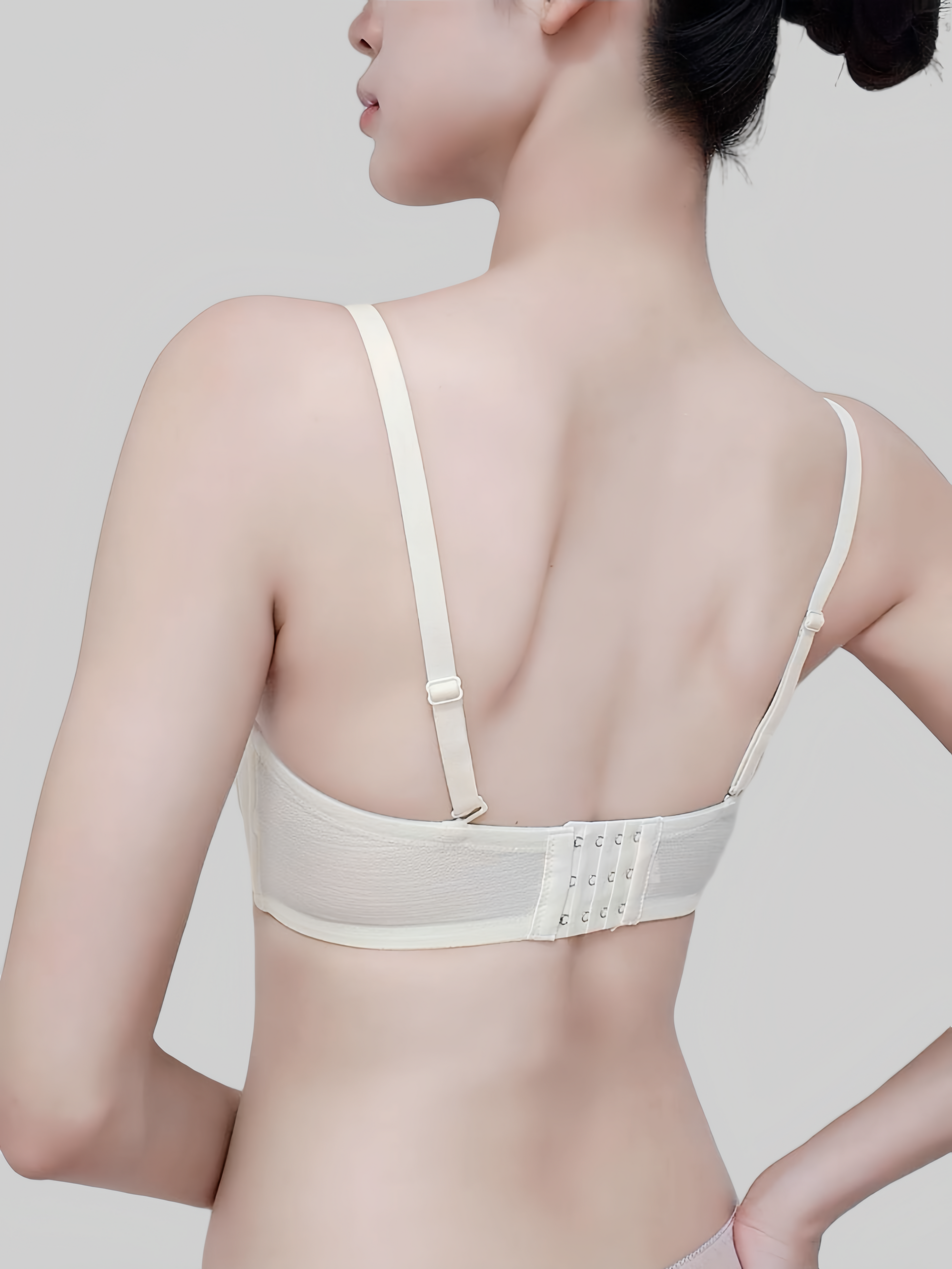 Ultra-Thin Strapless Bandeau Bra with Two-Way Wear