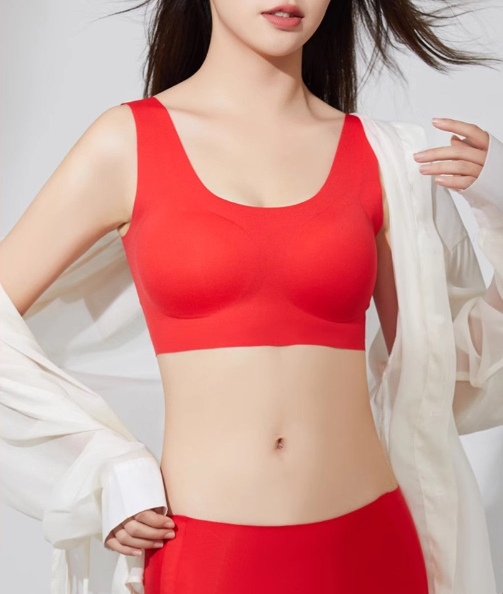 One-Piece Size-Free Red Lingerie