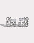 Fully Bejeweled Hollow Luxe Stud Earrings