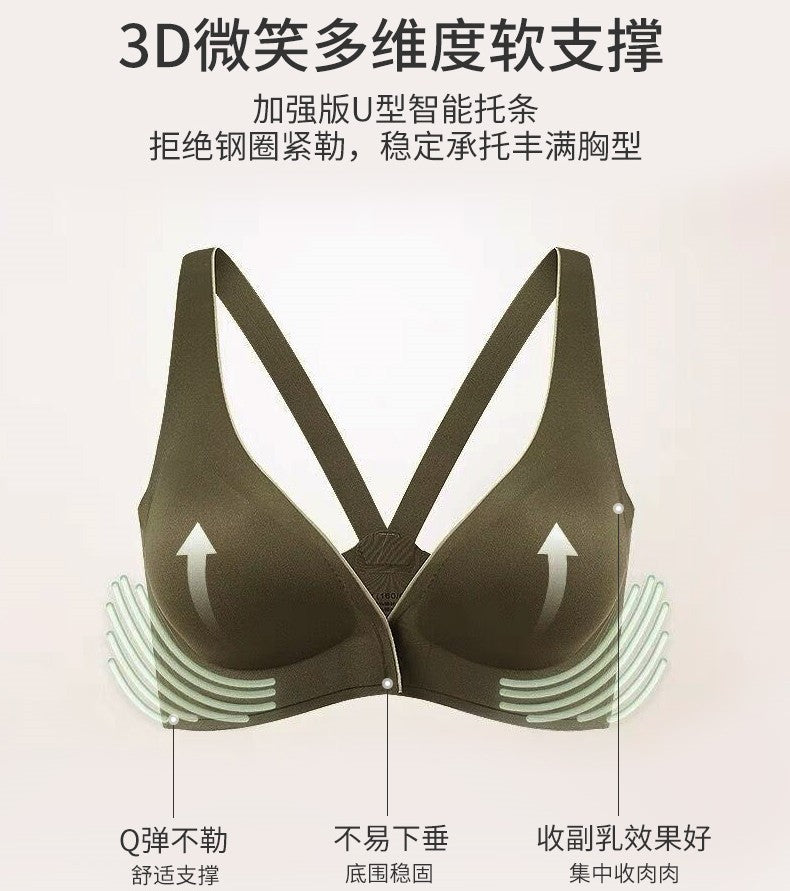 1 秒紧固和拆卸：3D 果冻条聚拢文胸