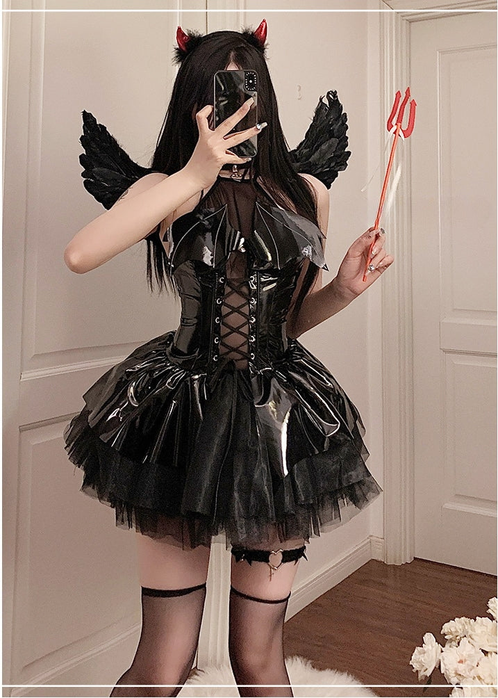Demon Queen Pussycat Halloween Costume Set
