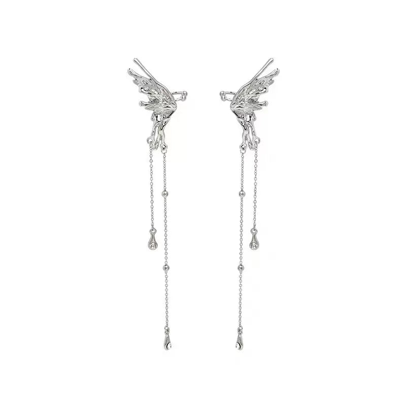 Butterfly Fringe Ear Cuff