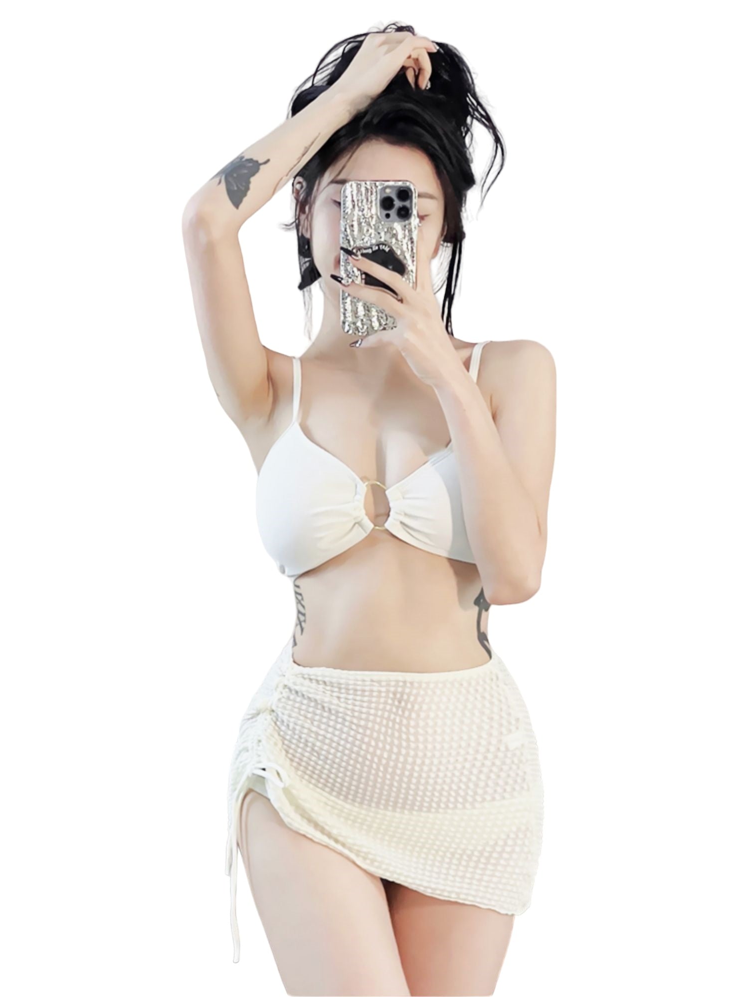 Exquisite Chain Bikini Four-Piece Set