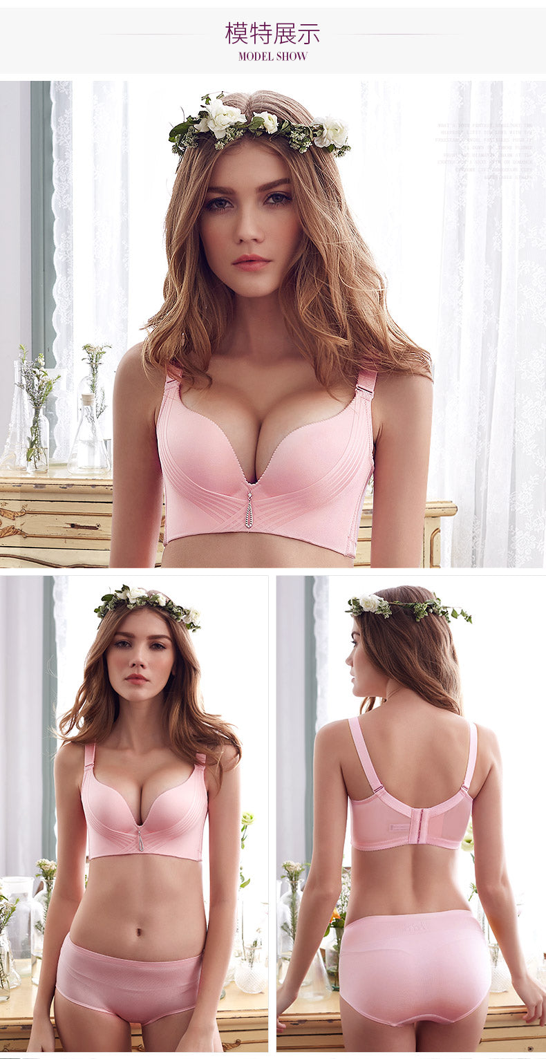 Wire-Free Deep V Adjustable Seamless Bra