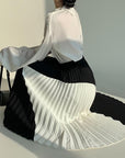 Designer Irregular Pleated Maxi Dress