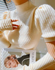 Winter Snow Elf Thick Knit Sweater Dress