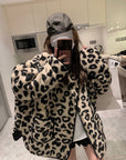 Korean Leopard Print Jacket With Cotton Coat