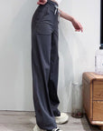 Throwback Still Series of Floor-Length Yoga Casual Sweatpants