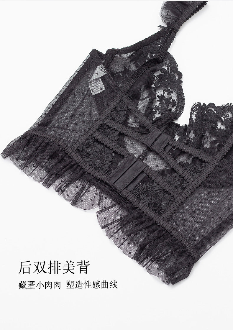 French-style Thin Cup Seductive Camisole Lingerie Set