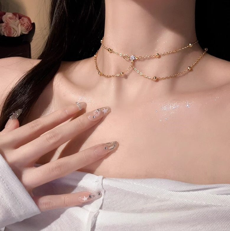 High-End Sparkling Rhinestone Chest Chain, Back Chain, Body Chain