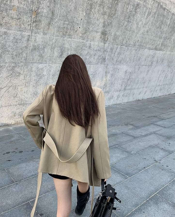 Elegant Mid-Length Trench Coat
