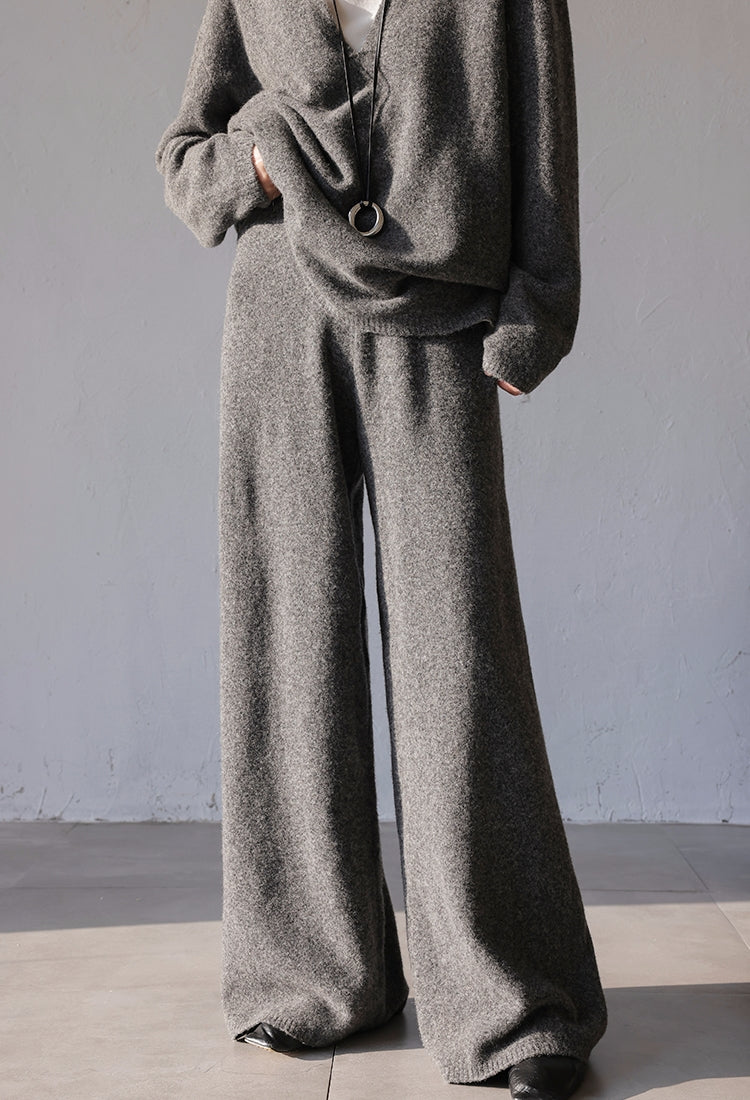Relaxed Wool Set in Premium Grey