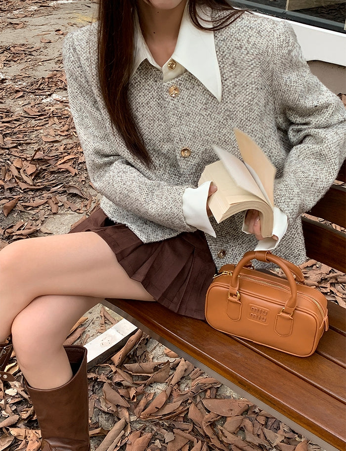 Wool Tweed Chic Short Jacket