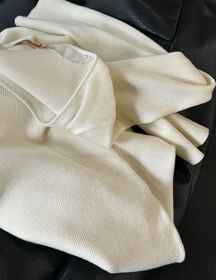 Wool Knit Layered Base Top