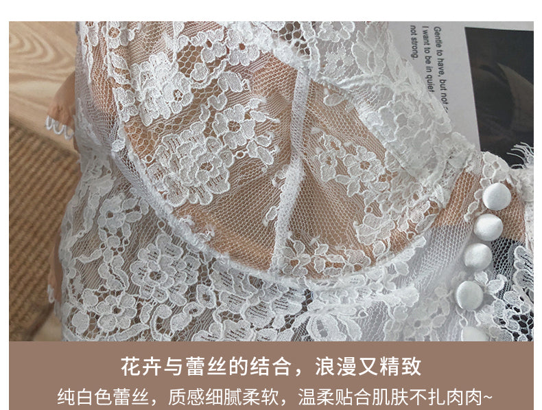 Lace Semi-Sheer Camisole-style Lingerie