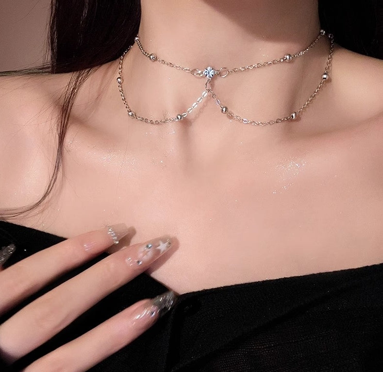 High-End Sparkling Rhinestone Chest Chain, Back Chain, Body Chain