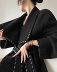 LUXURY 100% Double-Faced Wool Collar Coat