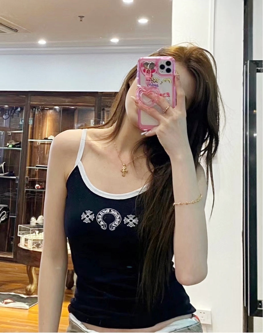 Chrome Hearts Horseshoe Pure Cotton Tank Top