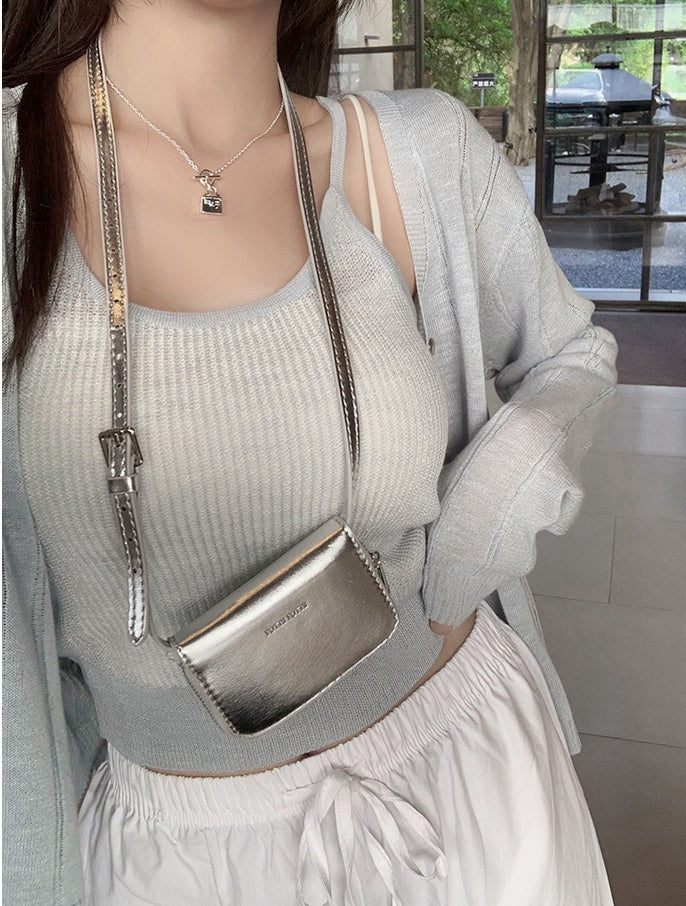 Camisole Top + Ice Silk Sun-Protective Cardigan 2-Piece Set